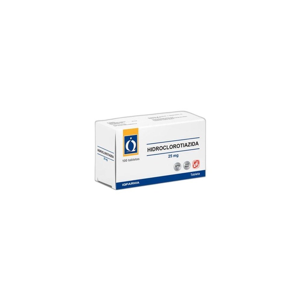 HIDROCLOROTIAZIDA-25MG-X100TAB-1 HIDROCLOROTIAZIDA 25MG X100TAB - Imagen 1