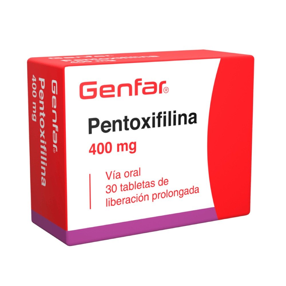 PENTOXIFILINA-GENF-TABX-400-MX-30 PENTOXIFILINA-GENF TABx400Mx30 - Imagen 1
