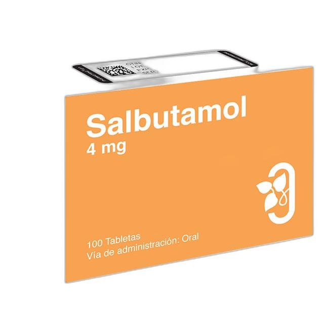 SALBUTAMOL-4MG-X-100-TABLETAS SALBUTAMOL 4MG X 100 TABLETAS - Imagen 1