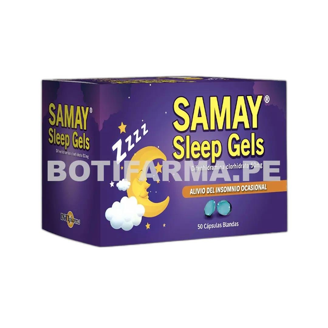 SAMAY-SLEEP-GELS-X50-CAPS SAMAY SLEEP GELS X50 CAPS - Imagen 1