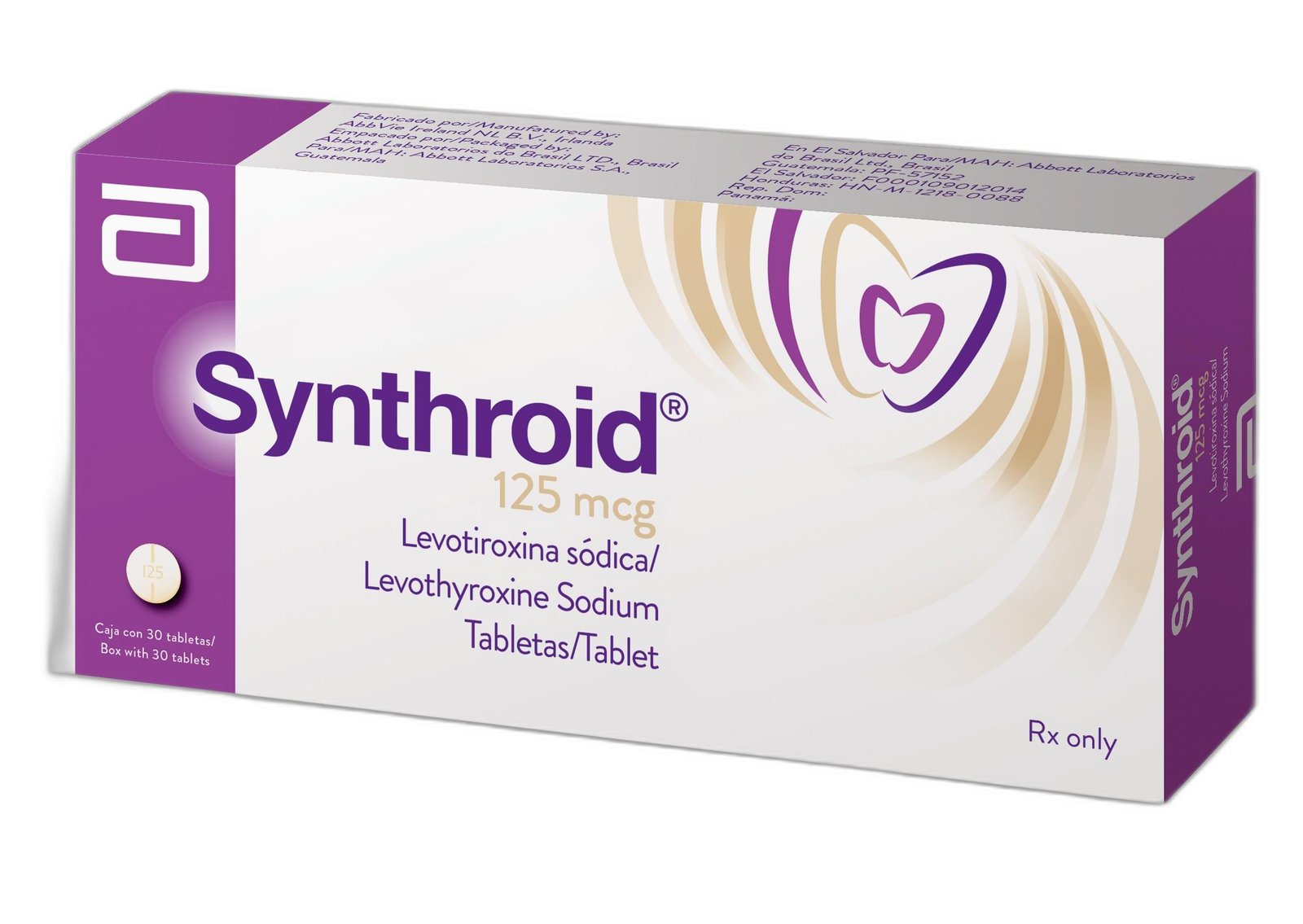 SYNTHROID-125MCG-X-30-TAB SYNTHROID 125MCG X 30 TAB - Imagen 1