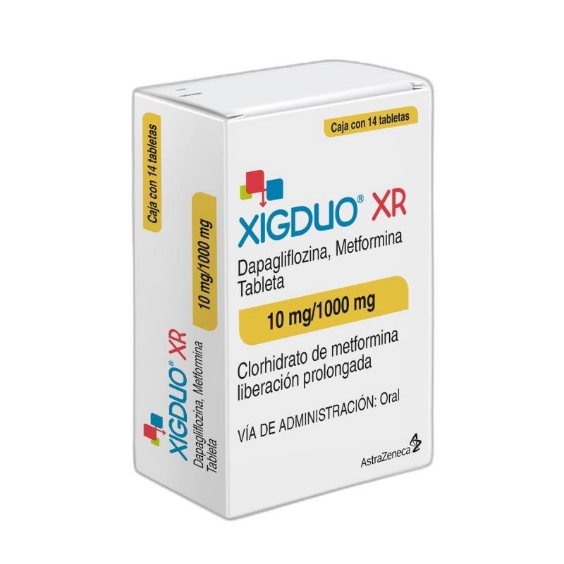 XIGDUO-XR-101000MG-X30-TAB XIGDUO XR 10/1000MG X30 TAB - Imagen 1